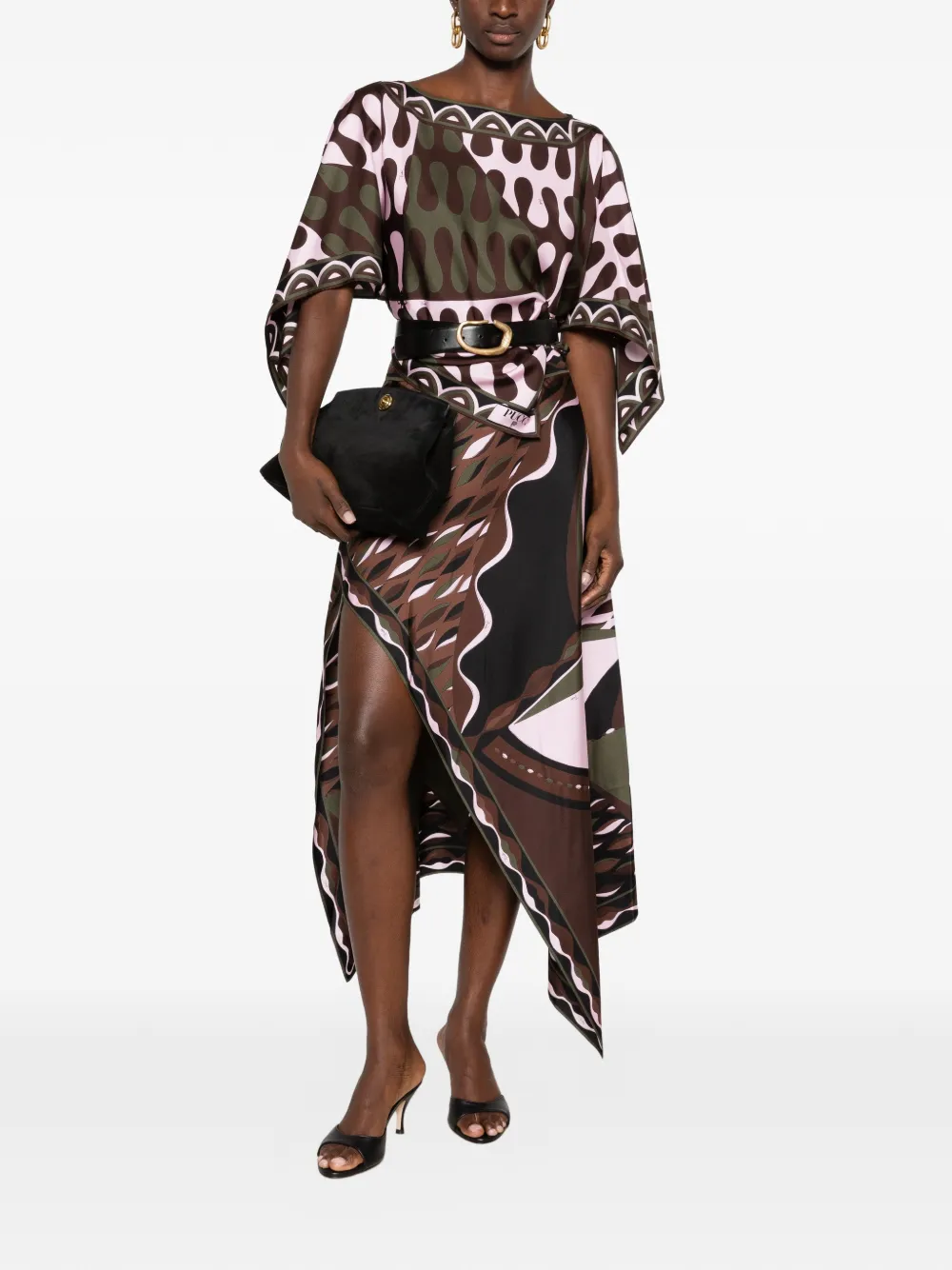 PUCCI Zijden blouse met Leocorno-print Roze