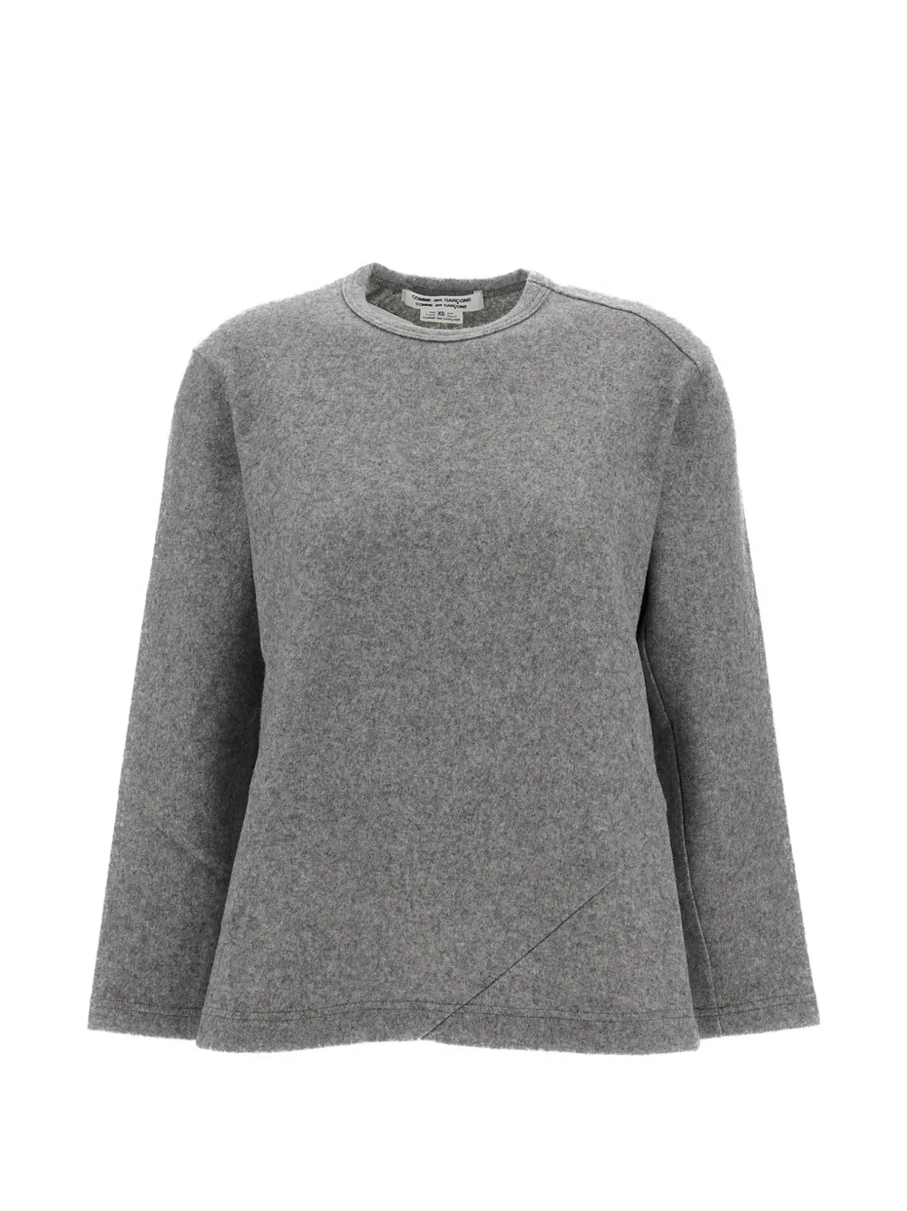 Comme Des Garçons Comme Des Garçons asymmetric-seam sweatshirt - Grigio