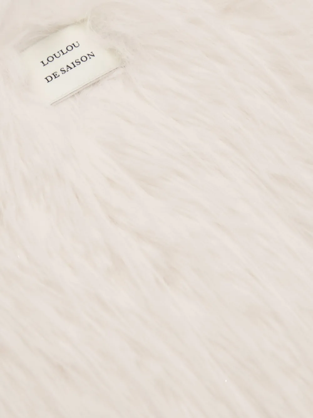 LouLou de Saison Zari cape van imitatiebont Beige