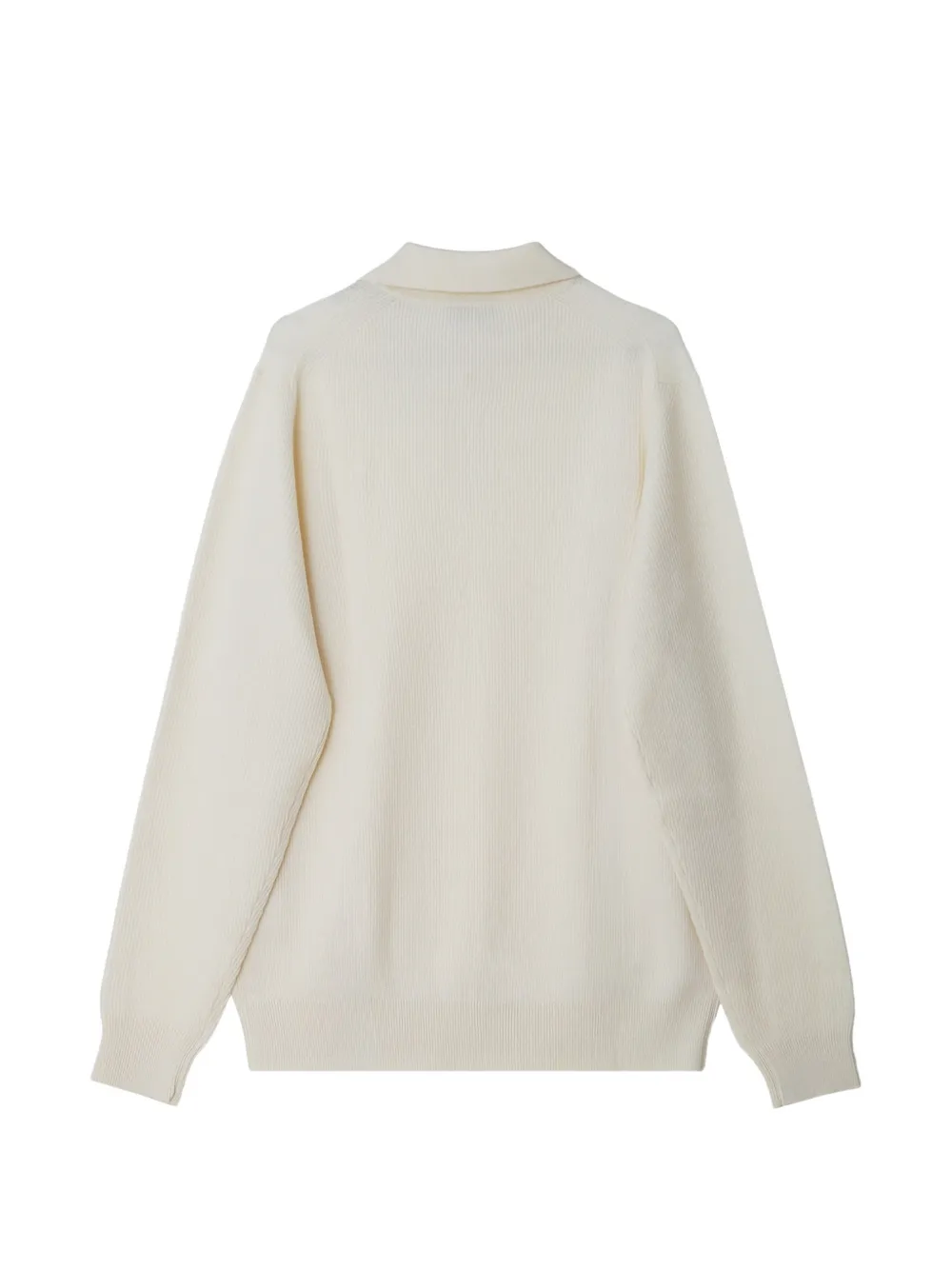 Lardini ribbed-knit polo sweater Beige