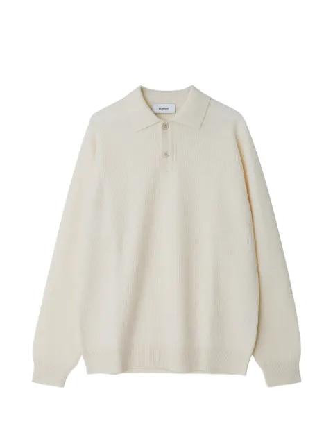 Lardini ribbed-knit polo sweater