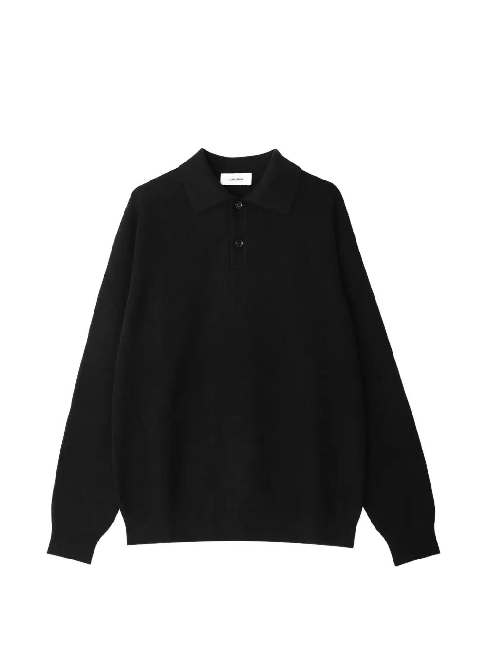 Lardini ribbed-knit polo sweater