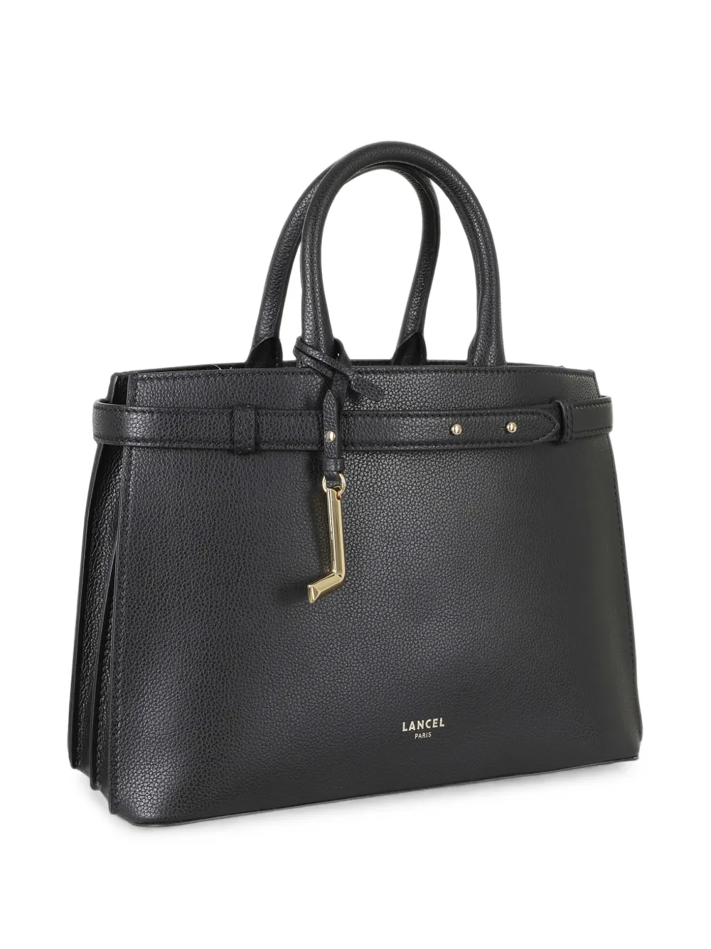 Lancel Faubourg handtas met korrelstructuur en ceintuur Zwart