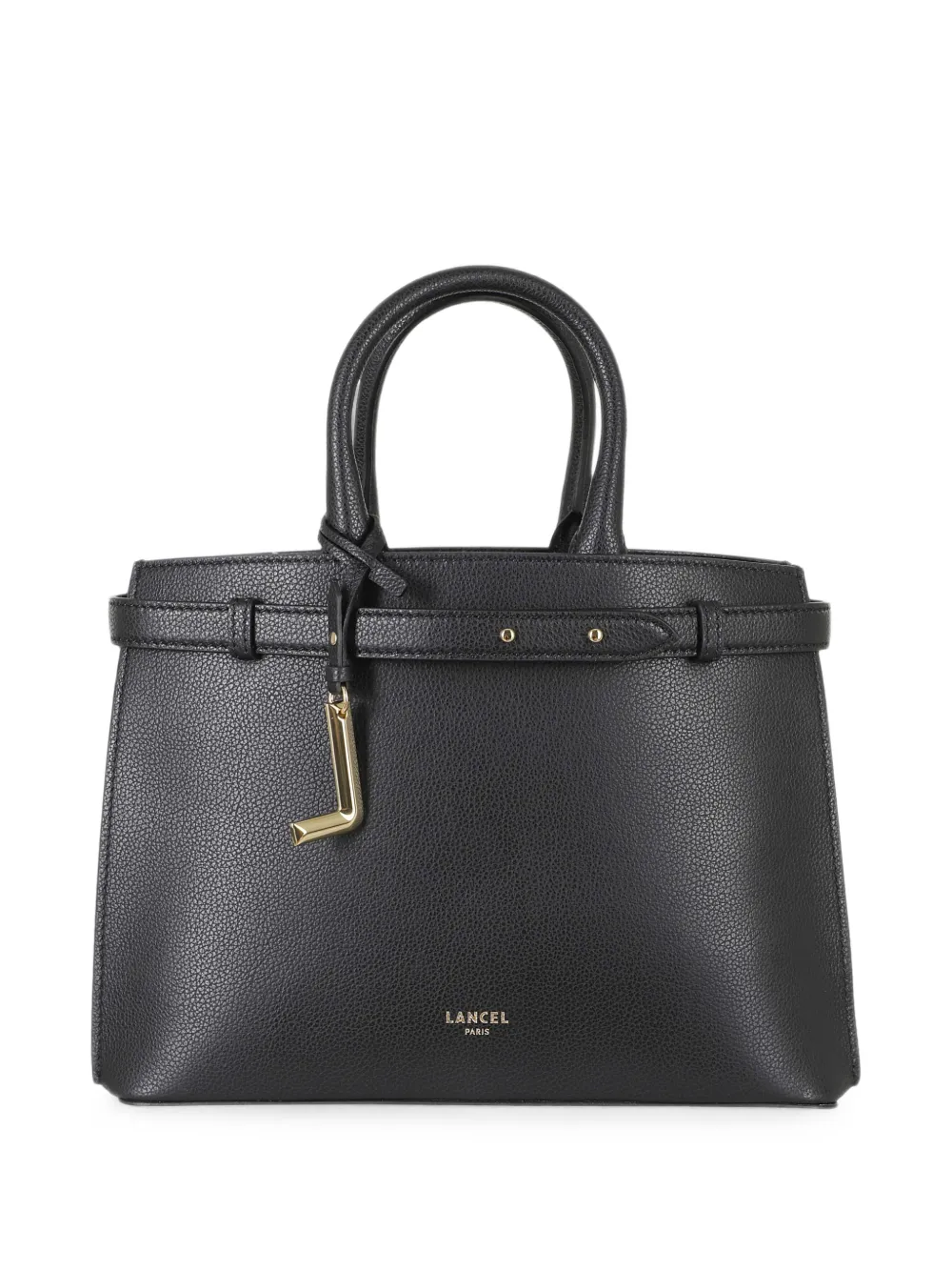 Lancel Faubourg belted pebbled handbag