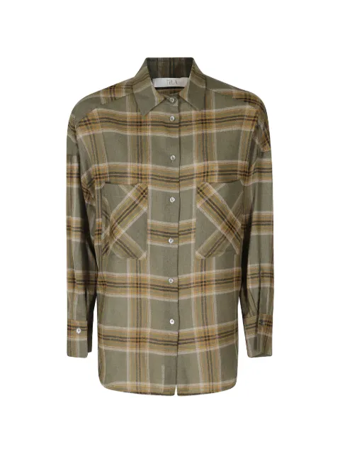 Tela Nora check-pattern button-down shirt