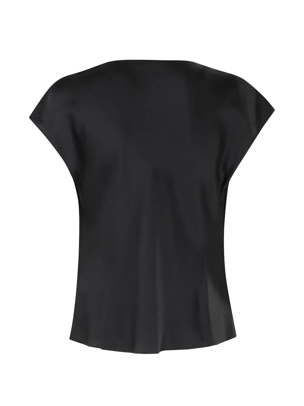 Vince cowl-neck silk blouse Zwart