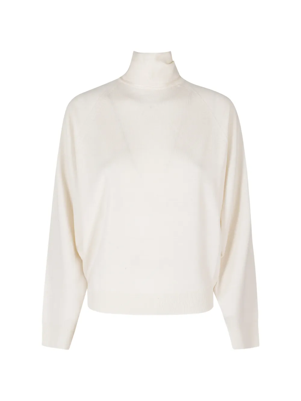 Semicouture Kathi bow-detail raglan-sleeve sweater Beige