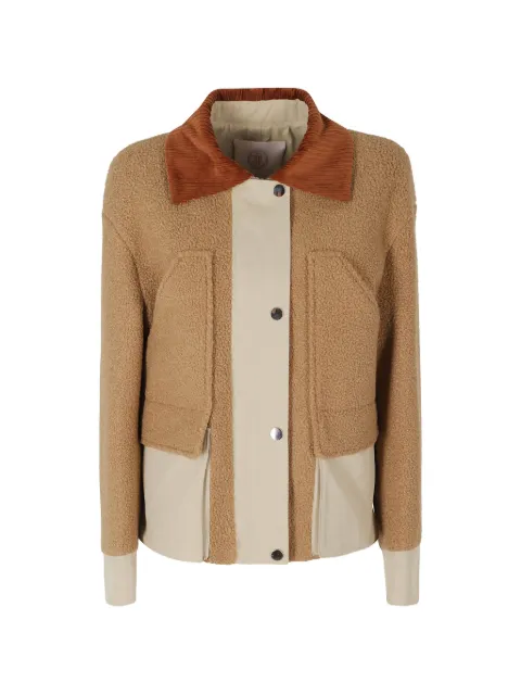 Tela corduroy-collar faux-shearling jacket