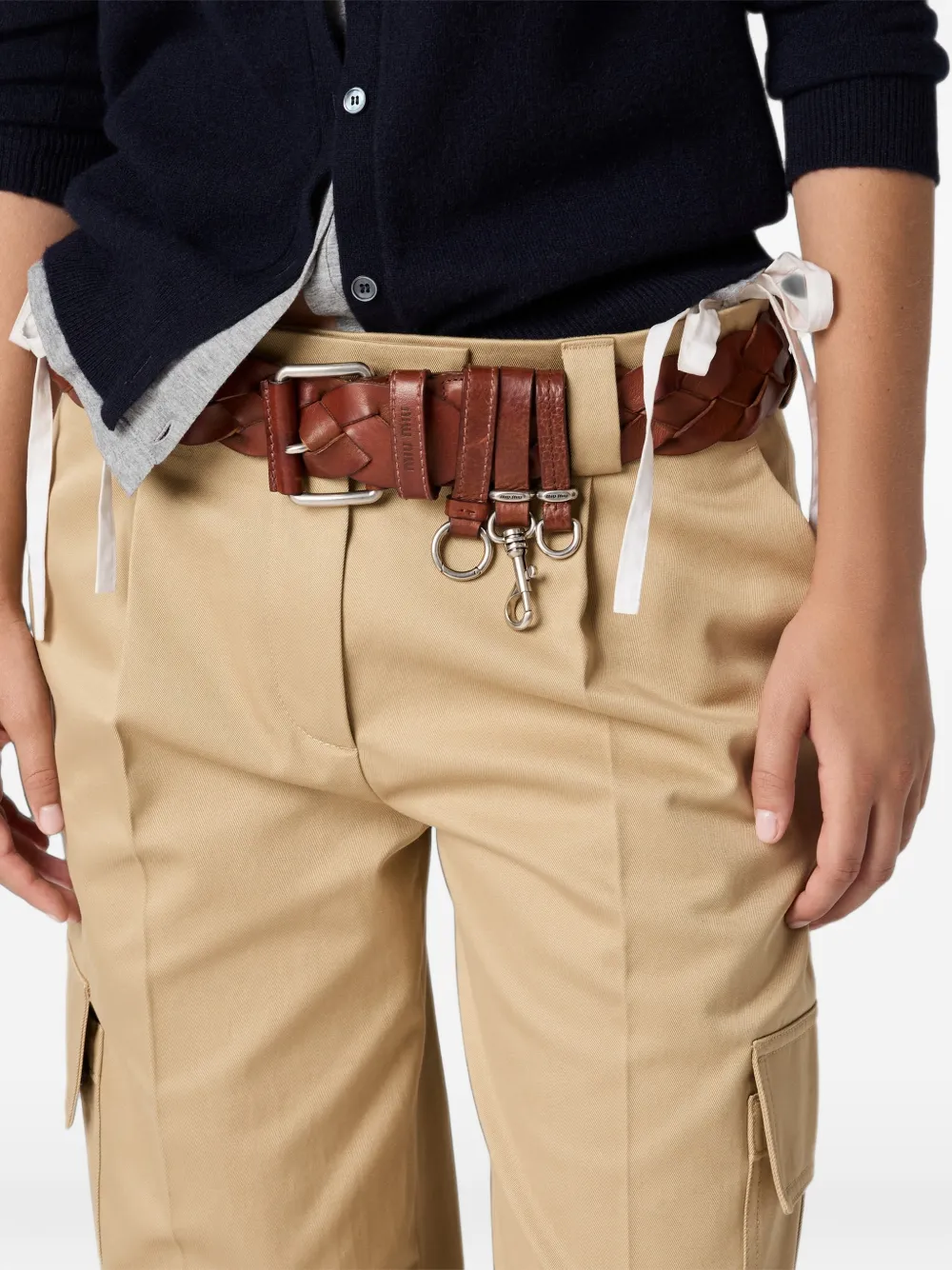 Miu Chino broek Beige