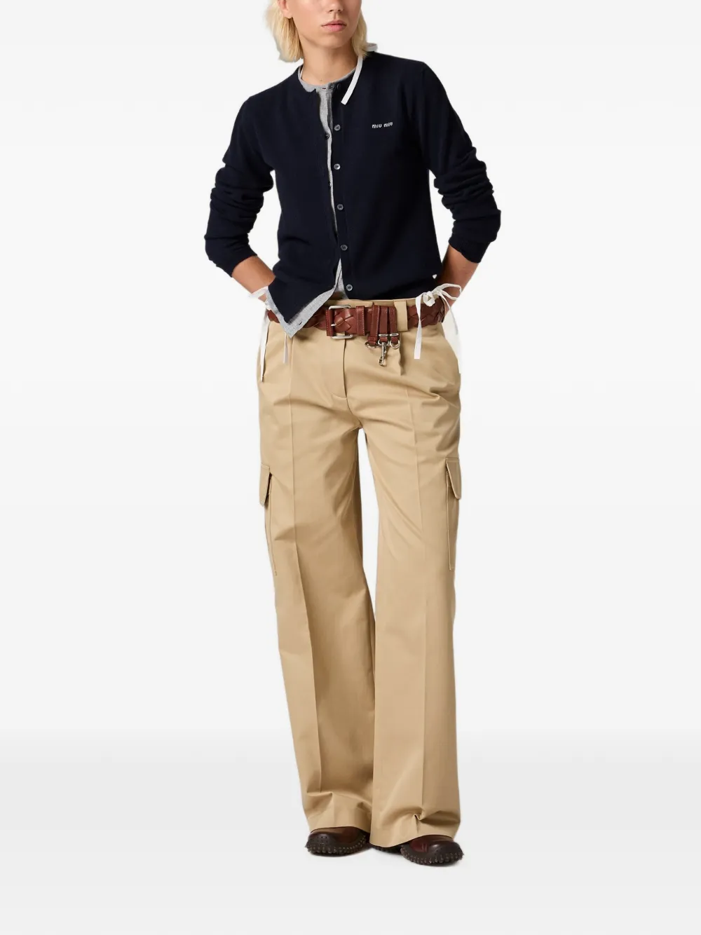 Miu Chino broek Beige