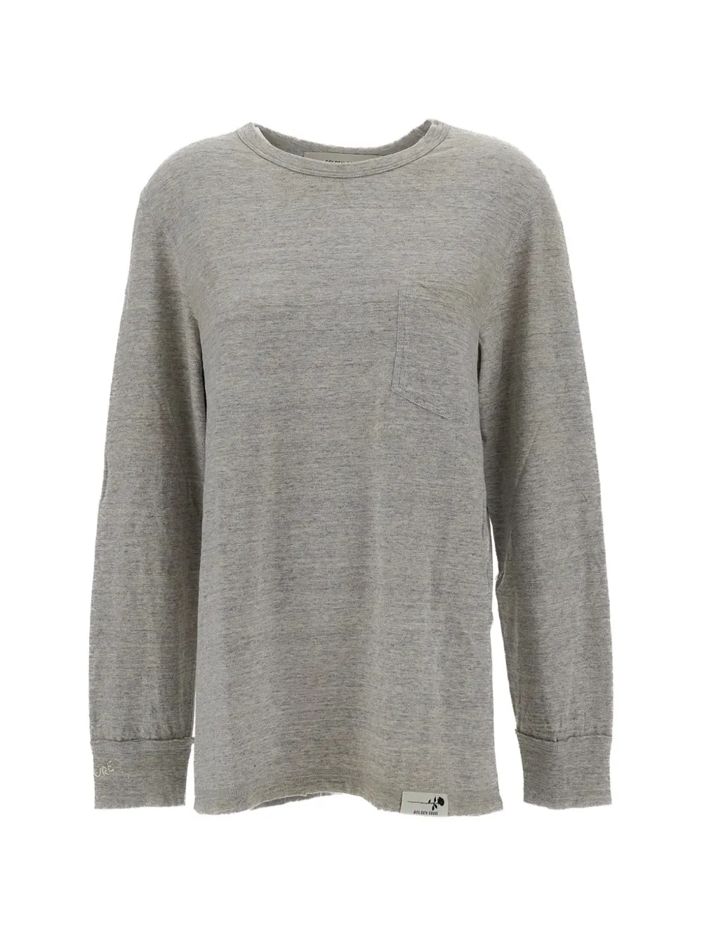 Golden Goose long-sleeve pocket-detail T-shirt - Gris