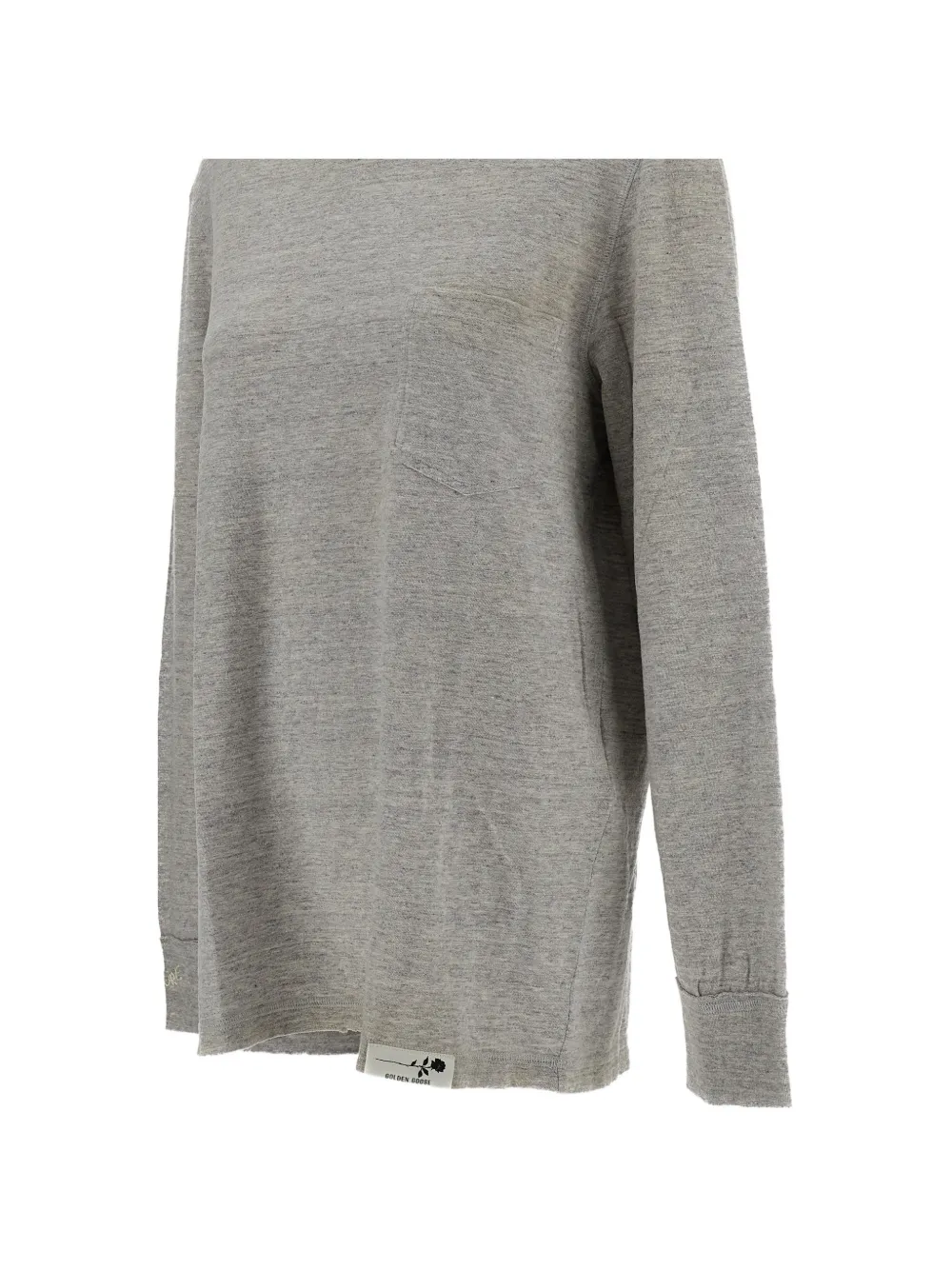Golden Goose T-shirt met lange mouwen en zak-detail Grijs