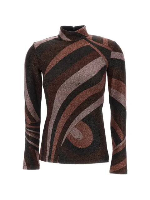 PUCCI Iride-print glitter-effect top