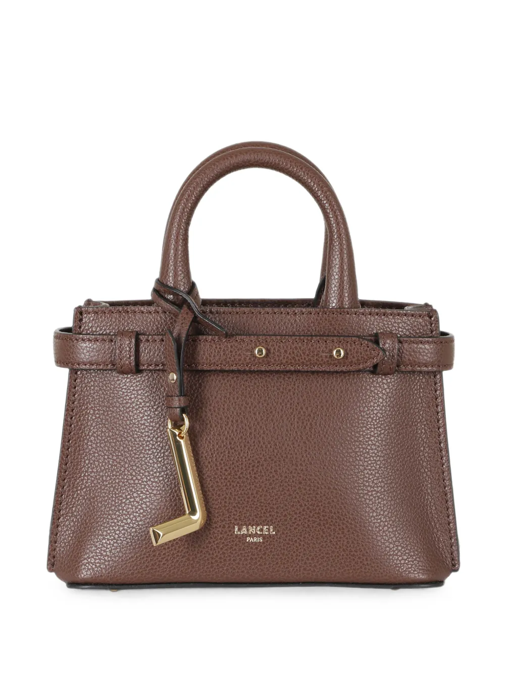 Lancel Faubourg belted grained handbag