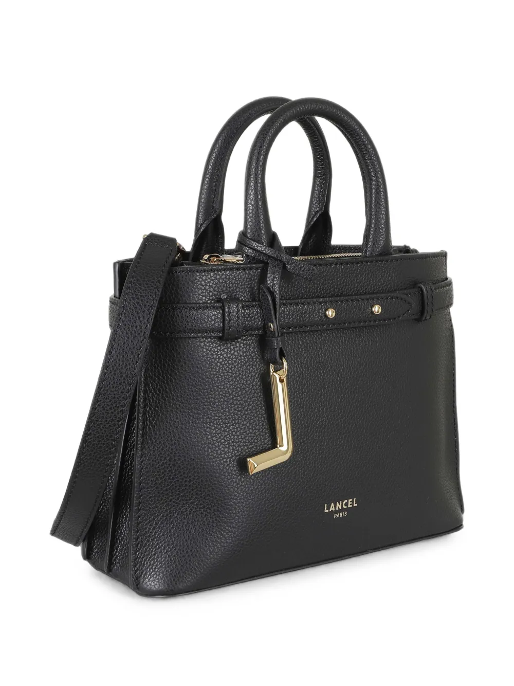 Lancel Faubourg leren handtas met ceintuur Zwart