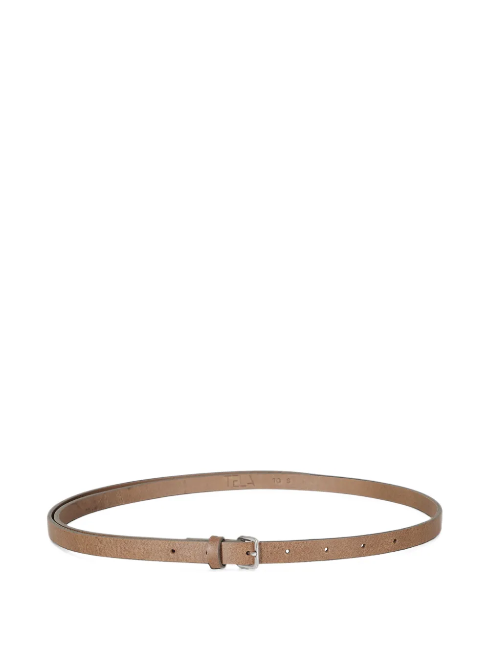 Tela buckle-fastening leather belt - Braun