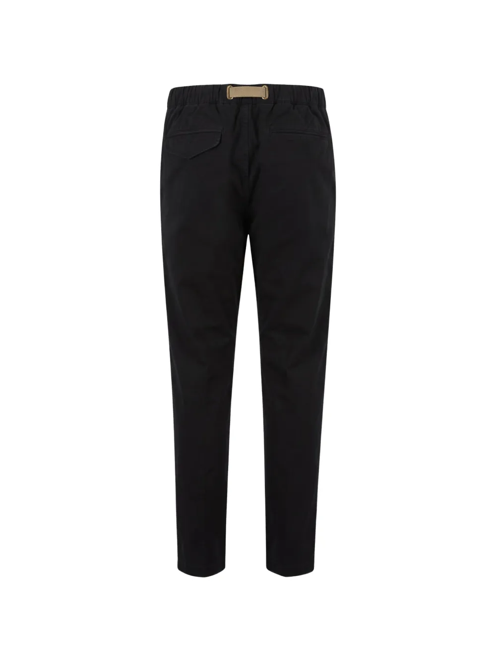 White Sand Broek met gespriem en persvouwen Zwart