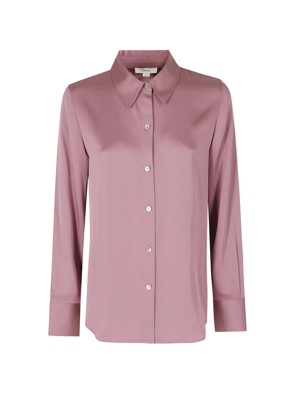 Vince slim-fit silk shirt