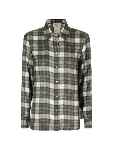 Weekend Max Mara check-print long-sleeve shirt