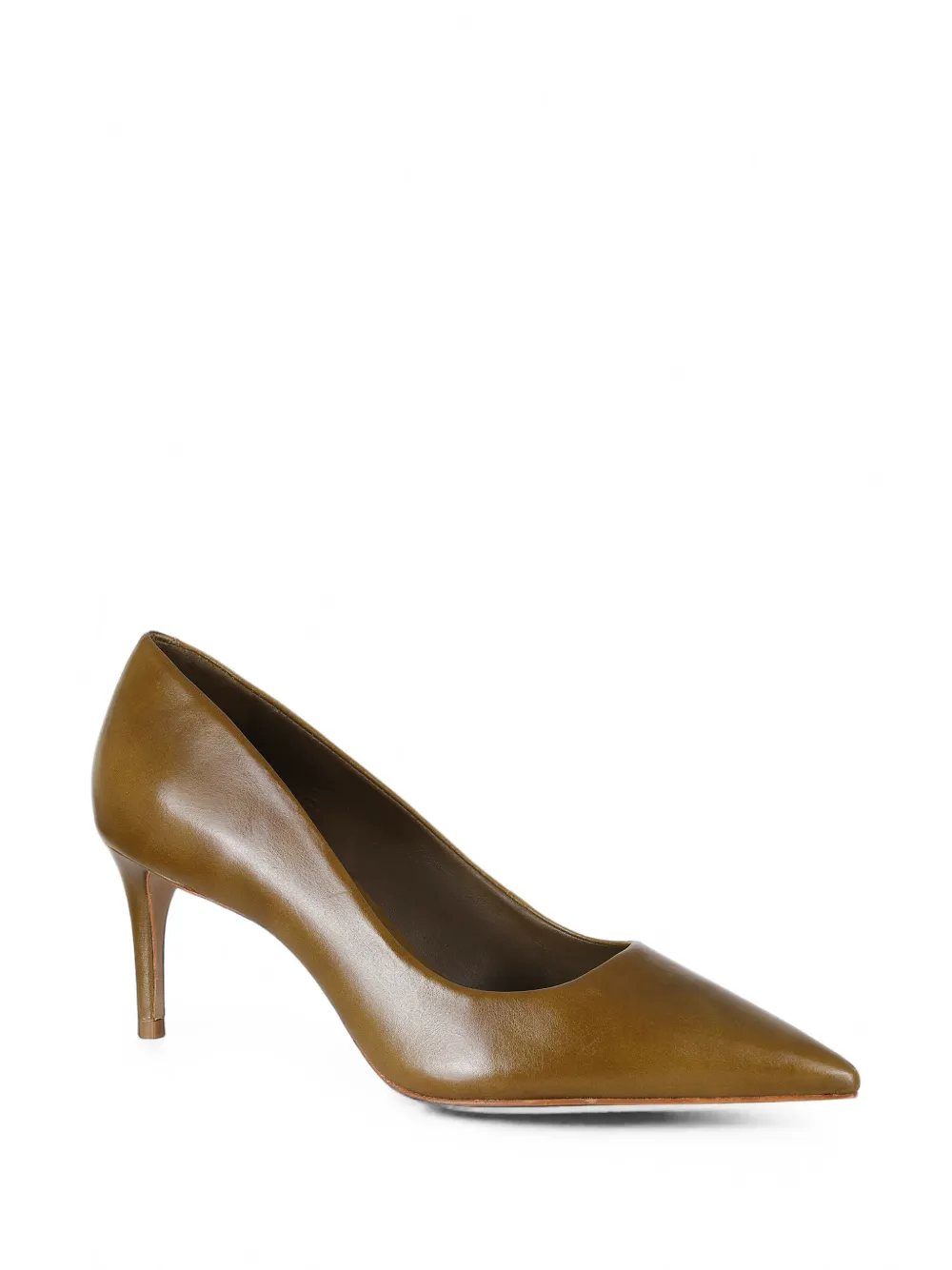 Schutz pointed-toe leather heeled pumps