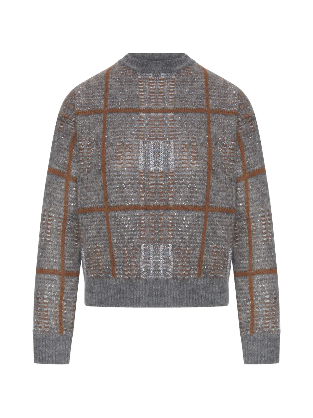 Max Mara sequin-embellished checked sweater