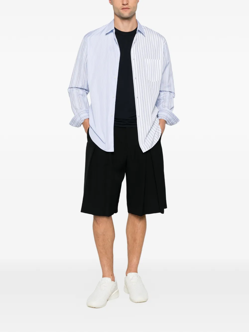 Comme Des Garçons Shirt T-shirt met logoprint Blauw