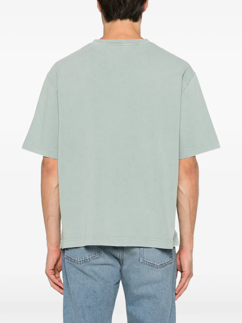 Maison Kitsuné T-shirt met logopatch Groen