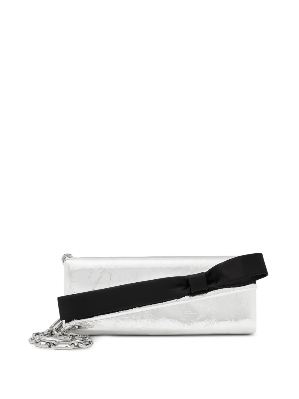 Marc Jacobs Clutch in pelle metallizzata - Argento