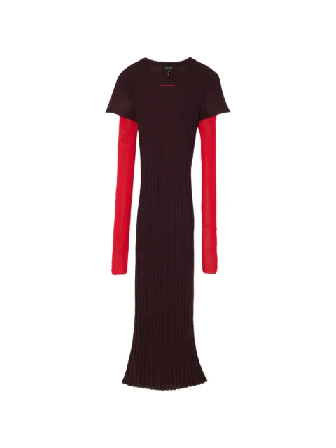 Marc Jacobs sheer layered-knit maxi dress