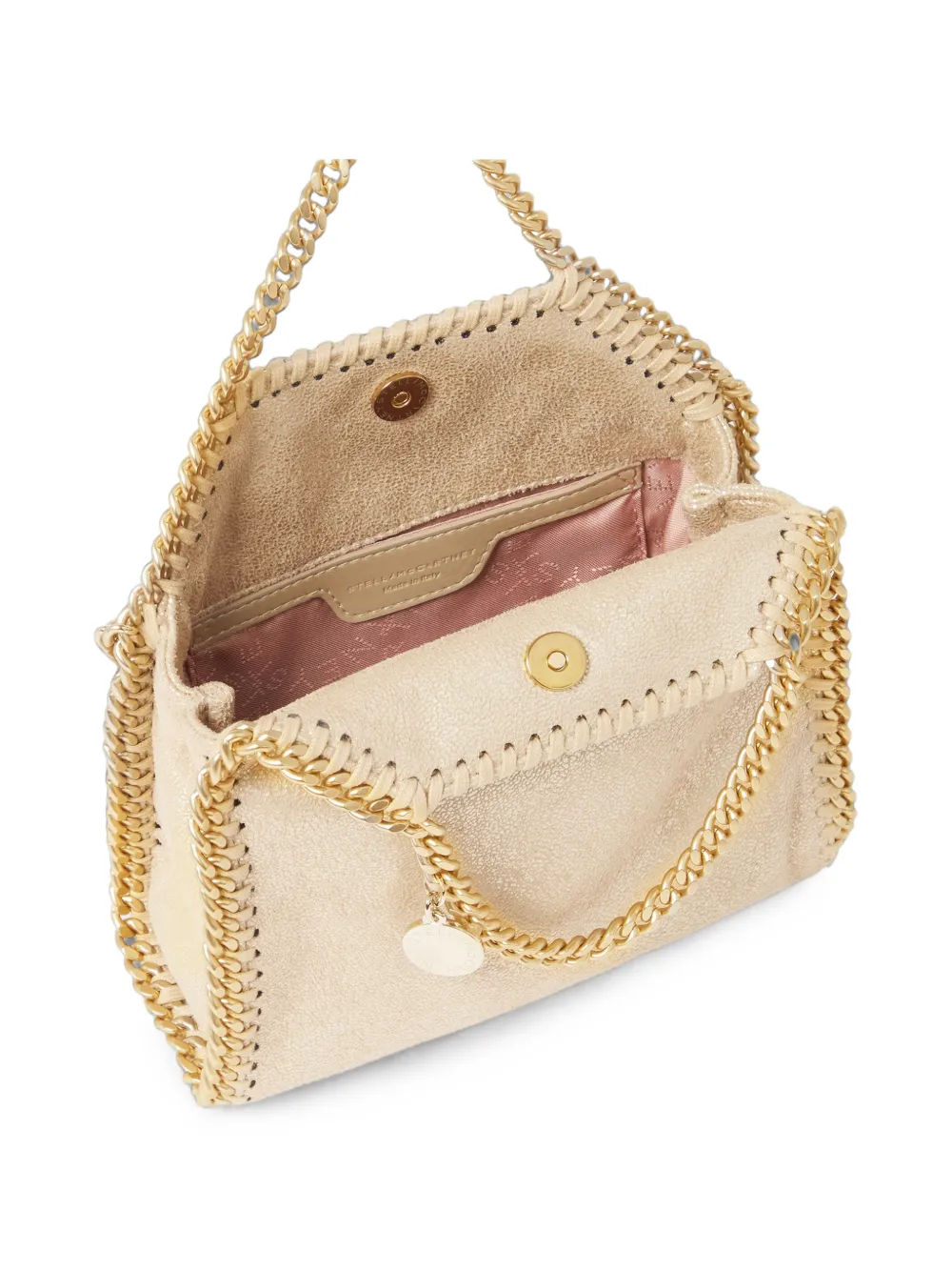 Stella McCartney Falabella shopper met ketting Beige