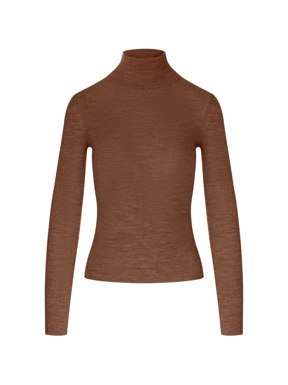 Max Mara ribbed-knit roll-neck sweater - Brown