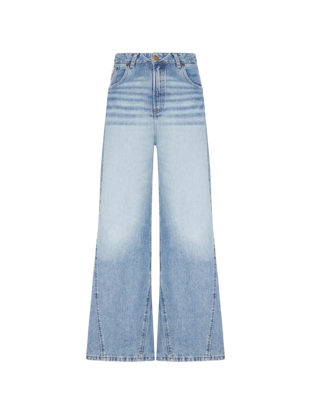 LOIS JEANS faded slit-detail jeans