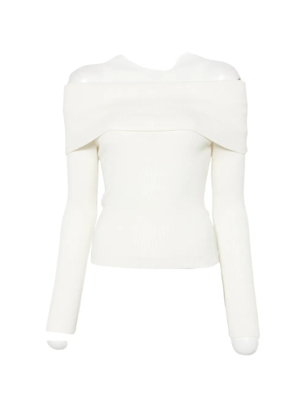 alice + olivia Dolan foldover sweater - Bianco