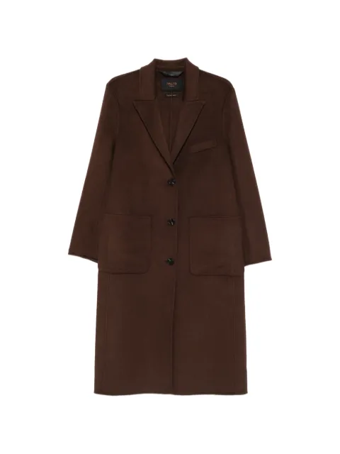 Paltò single-breasted wool coat