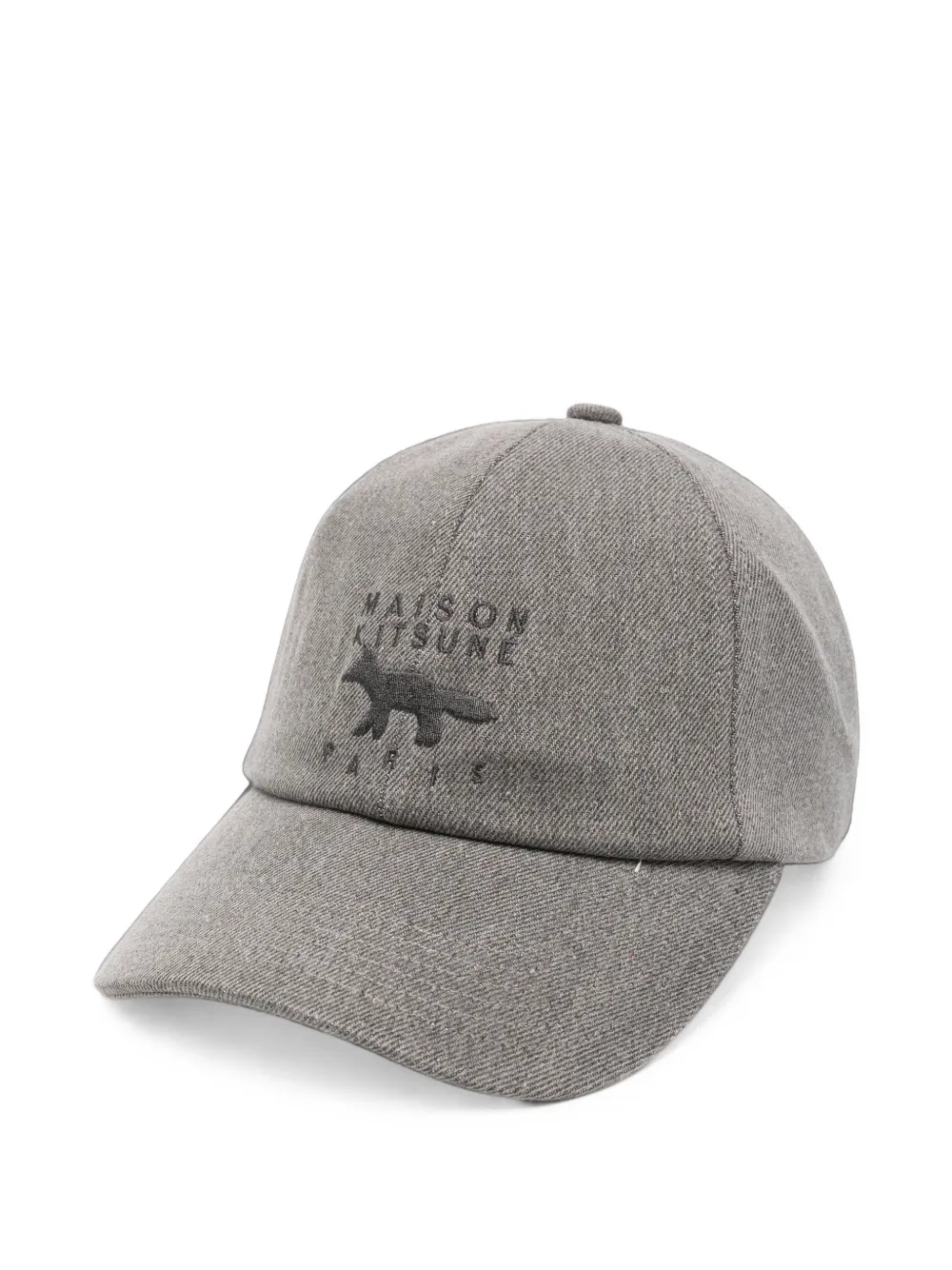 Maison Kitsuné logo-embroidered baseball cap - Grigio