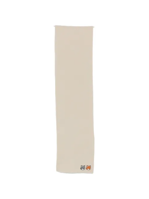 Maison Kitsuné double Fox Head patch scarf