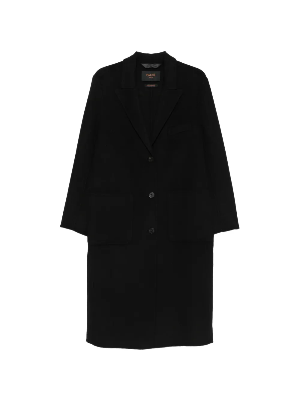 Paltò single-breasted wool coat