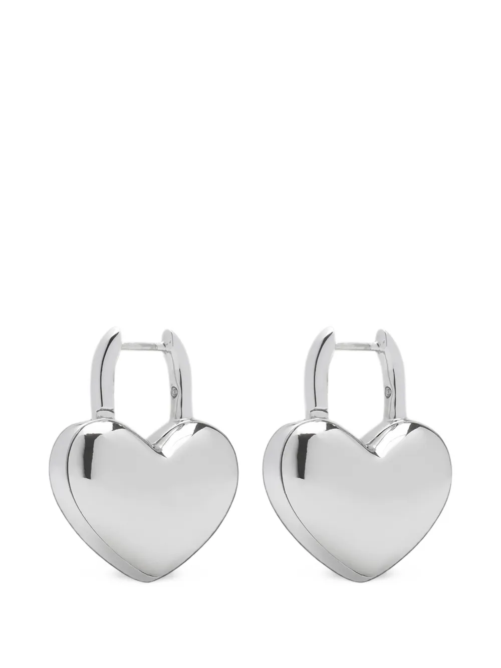 Marc Jacobs Orecchini a cerchio Puffy Heart - Argento