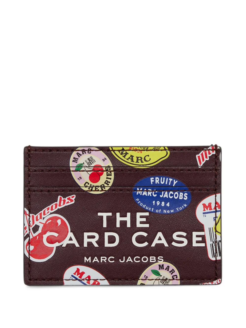 Marc Jacobs Portacarte con stampa grafica - Marrone