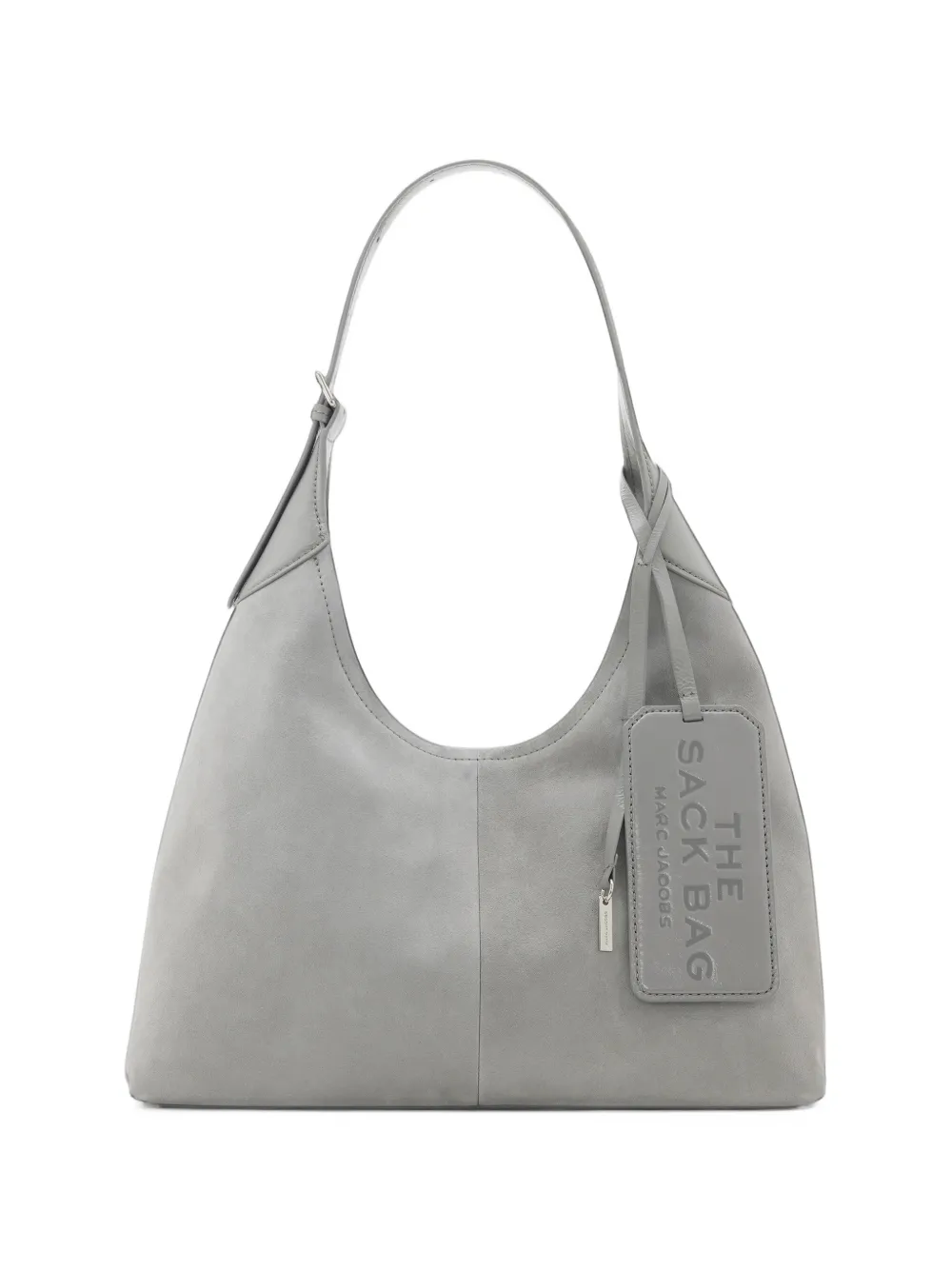Marc Jacobs Borsa a spalla The Sack Bag in pelle scamosciata - Grigio