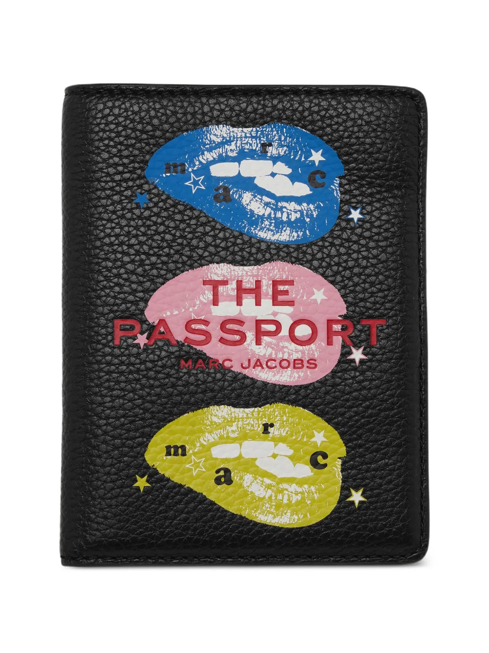 Marc Jacobs Custodia passaporto con stampa grafica - Nero