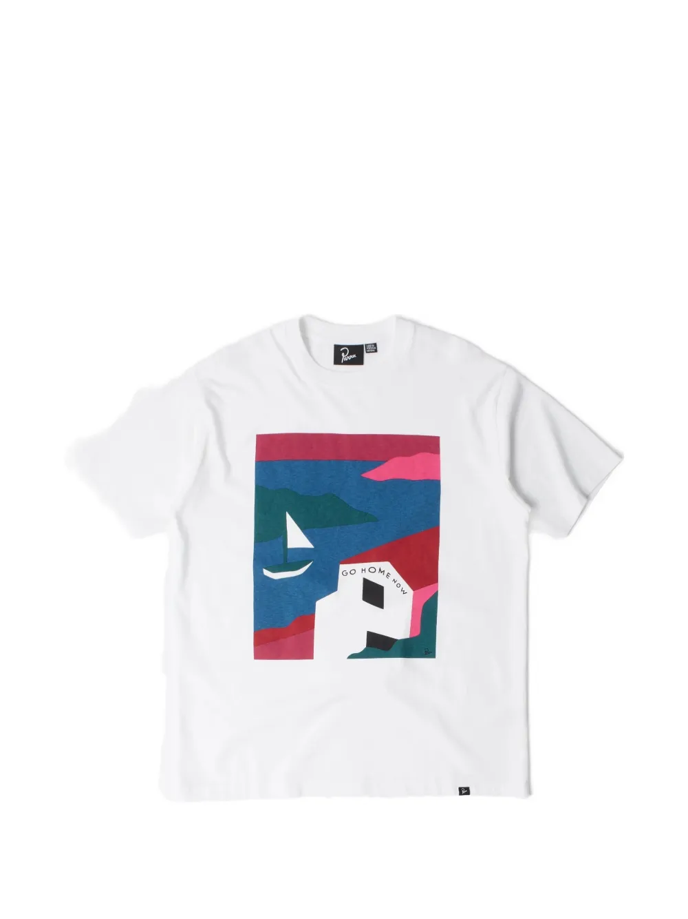 By Parra No Vacation Ss Tee "white"
