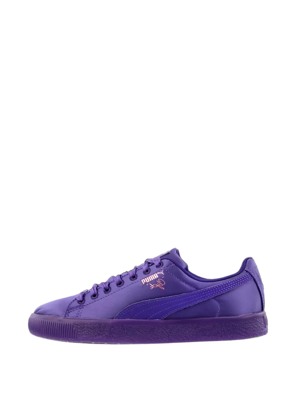 Puma Kids Clyde Satin low-top sneakers - Viola