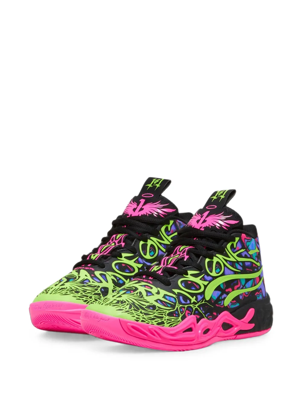 Puma Kids x LaMelo Ball MB.04 Heem low-top basketball sneakers - Nero