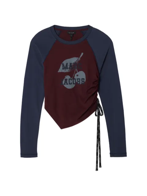 Marc Jacobs ruched raglan longsleeve top