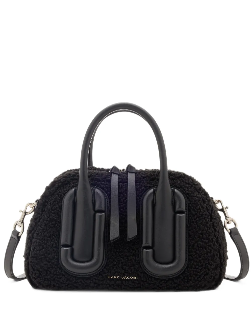 Marc Jacobs bouclé-texture J-Marc tote bag - Black