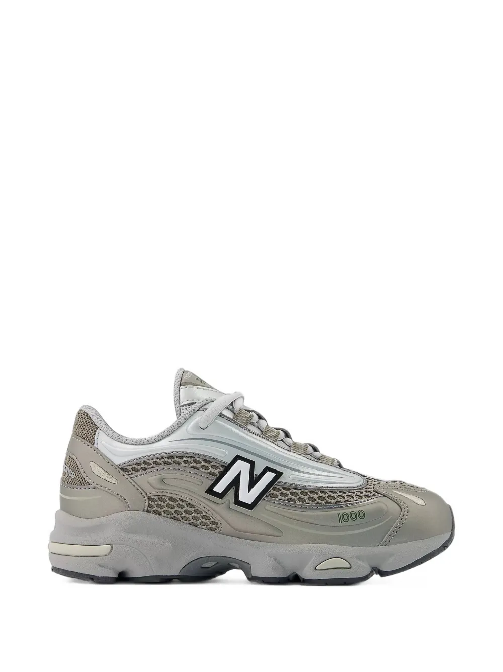 New Balance Kids 1000 panelled trainers - Grigio
