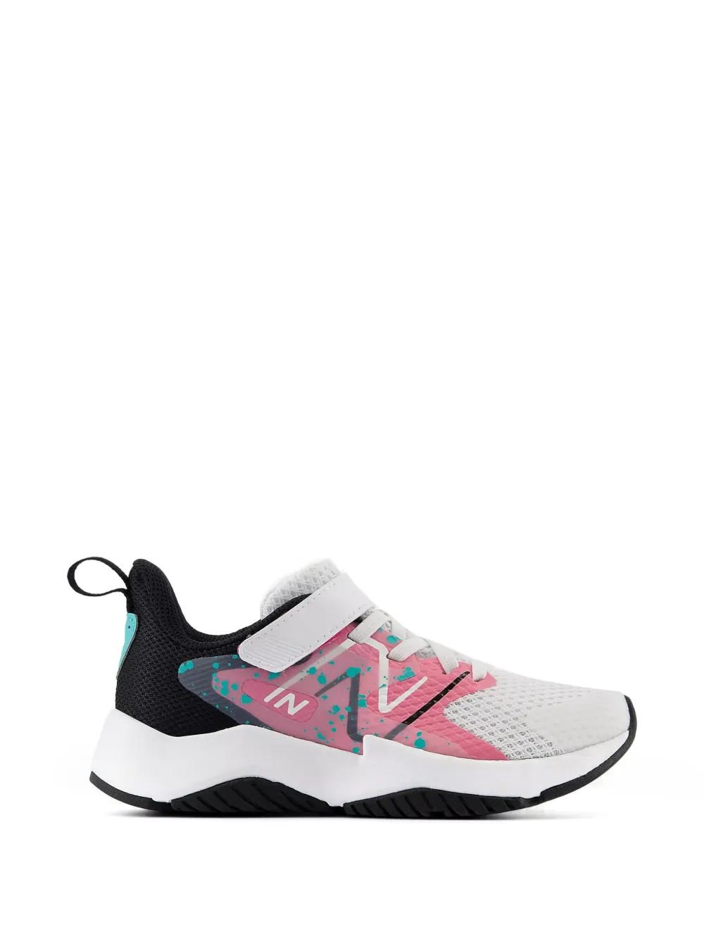New Balance Kids Rave Run V2 paint-splatter sneakers Wit