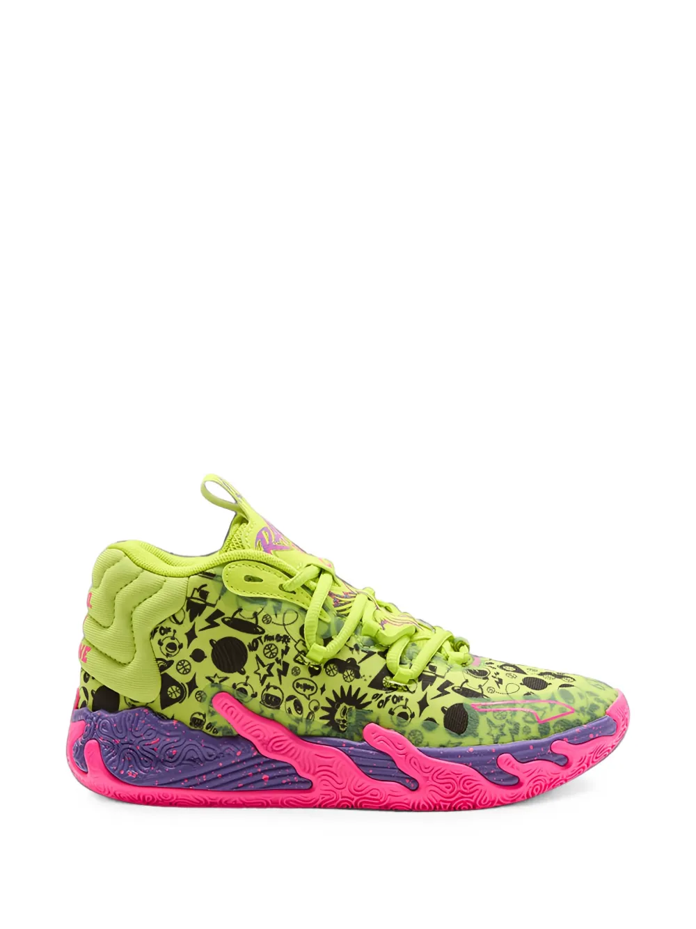 Puma Kids x LaMelo Ball MB.03 GS low-top basketball sneakers Geel