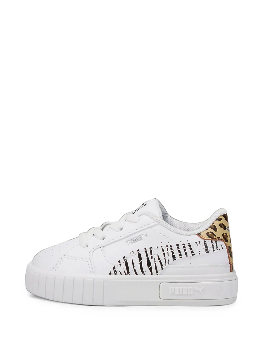 Puma Kids Cali Star Summer Roar animal-details sneakers - Bianco